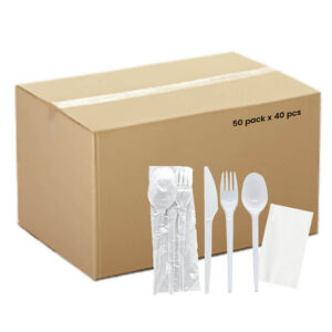 طقم أدوات طعام بلاستيك