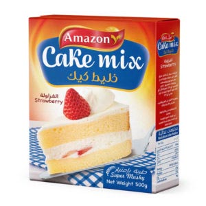 Amazon Cake Mix Strawberry, healthy nutrition, used in yummy and tasty, Martoo online grocery shop, online delivery- grocery near me- online store near me- baking- pastry