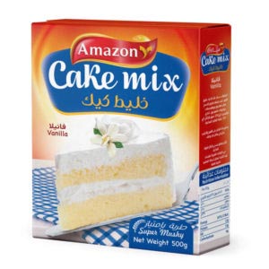 Amazon Cake Mix Vanilla, healthy nutrition, used in yummy and tasty, Martoo online grocery shop, online delivery- amazon foods products- easy cake mix recipe- occasion- party