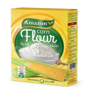 Corn Starch 400g by Amazon foods- grocery near me- online store near me- corn flour- fine white powder- baking- cooking