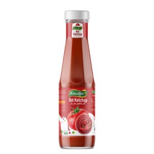 Amazon Hot Ketchup Glass 340g- grocery near me- online store near me- Martoo online- tomato ketchup- spicy ketchup- sauces- burgers