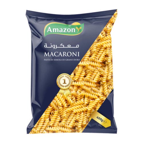 AAmazon Macaroni Fusilli Pasta 400g- grocery near me- online store near me- Martoo online- pasta- fusilli macaroni- 400g pack- pasta fusilli