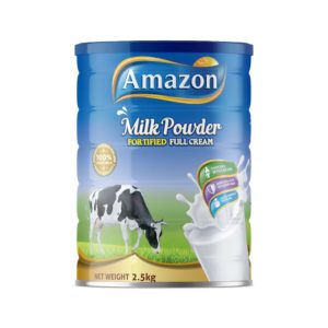 Amazon Fortified Milk Powder Tin 2.5kg- Amazon foods- grocery near me- online store near me- milk powder- nutrient rich fortified milk powder
