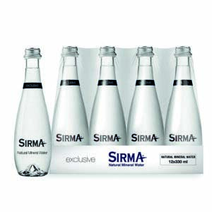 Sirma Mineral Water Exclusive Glass 12x330ml- grocery near me- online store near me- glass water- drinking water- Amazon Mineral Water, Sirma Natural Mineral Water, Healthy and pure water, Germs free, Martoo online grocery shop, Online delivery