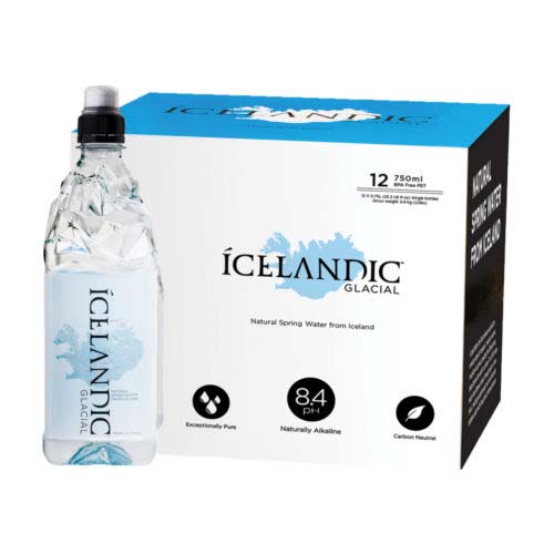 Icelandic Glacial Natural Spring Water 12x750ml- grocery near me- online store near me- Amazon Natural Mineral Water, Icelandic Natural Mineral Water, Healthy and pure water, Germs free, Martoo online grocery shop, Online delivery