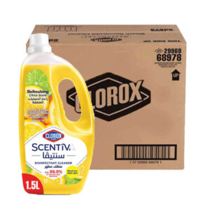 Clorox Scentiva Disinfectant Cleaner Madagascar Citrus Grove 1.5L 8x1.5L
