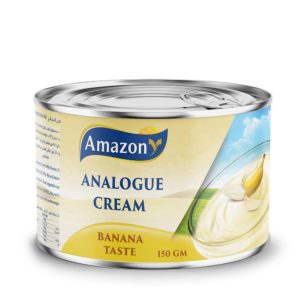 Amazon Analogue Cream Banana Flavour 150g- grocery near me- online store near me- Martoo online- fresh cream- creamy banana fusion- a taste of the tropics- convenient size- banana flavour 150g- desserts- sweets