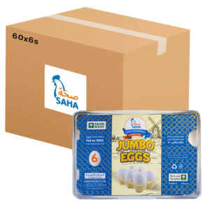 Saha Eggs Jumbo White Brown 6s