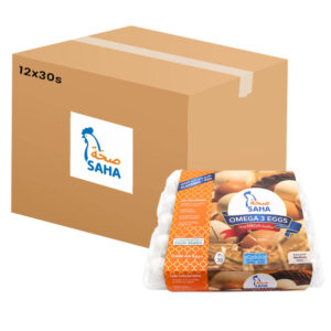 Saha Omega 3 Eggs White Brown 30s