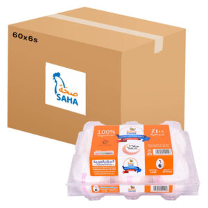 Saha White Small Eggs 60x6s