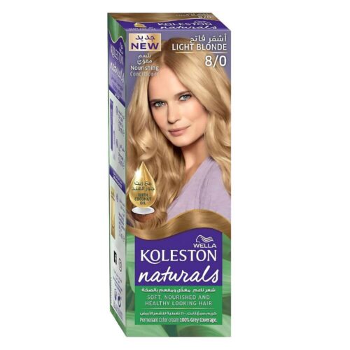 Wella Koleston Naturals Permanent Colour Cream 8.0 Light Blonde