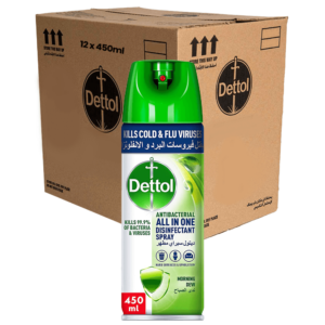Dettol Disinfectant Spray Morning Dew 12 X 450 ml