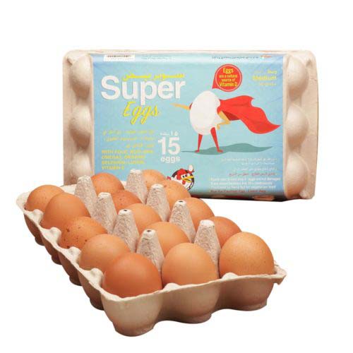 Super Eggs Brown 15pcs- grocery near me- online store near me- superfood- healthy food- Amazon eggs, Brown Eggs Super, full protein eggs, Martoo online grocery shop