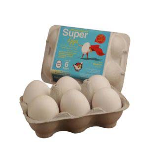 Super Eggs White 6pcs- grocery near me- online store near me- superfood- white eggs- Amazon eggs, White Eggs Super, full protein eggs, Martoo online grocery shop