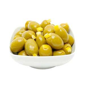Amazon fresh olives, Turkish Green olives, stuffed with lemon olives, Martoo online grocery shop
