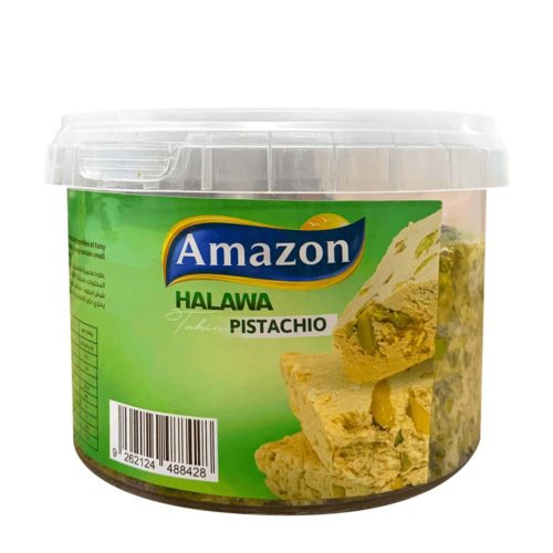 Amazon Halawa with Pistachio 400g- grocery online near me- online store near me- Amazon foods- Middle east sweets- Halawa with pistachio- Amazon Halawa, Amazon Halawa plain, Amazon Halawa Pistachio, Martoo online grocery shop, online delivery