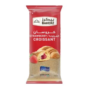 Strawberry Croissant, yummy Croissant, sweet and tasty, Martoo online grocery shop,- Al Rawabi Strawberry Croissant 55g- Grocery near me- Online Store near me- Pastry