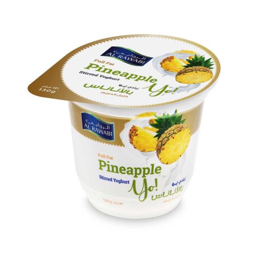 Al Rawabi Pineapple Yoghurt 130g- Grocery near me- Online Store near me- Healthy Diet- Breakfast