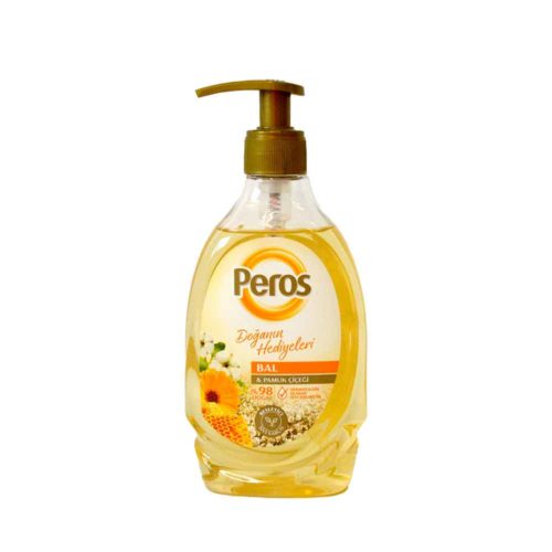 Peros Liquid Hand Soap Honey & Cotton-Flower 400ml- grocery near me- online store near me- liquid soap, hand wash, beautiful fragrance, germs protected, Honey & Cotton liquid soap, Martoo online grocery shop-Liquid Hand soap