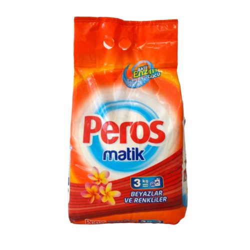 Peros Powder Matic White and Colored 3kg- grocery near me- online store near me- automatic powder detergent- Powder Detergent Bright Colors, Powder Detergent, stain remover, dirt remover, cloth cleaner, Martoo online grocery shop-Detergent Powder-Laundry detergent powder