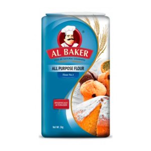 Al Baker All Purpose Flour- Pastries- Cake- Bread- Baking Flour- Baking Powder