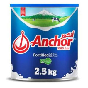 Anchor Milk Powder Tin 2.5kg- Grocery near me- Online Store near me- Milk Powder products- Healthy Milk- Fortified Milk