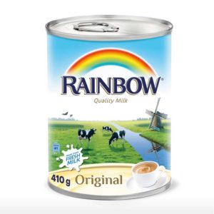 Rainbow Evaporated Milk 410g- Grocery near me- Online Store near me- Evaporated Milk Original-Karak Tea- Rainbow products- dessert- cooking- rich in calcium