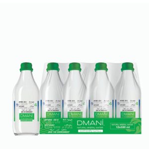 DMANI Natural Mineral Water in ECO Friendly Glass Water