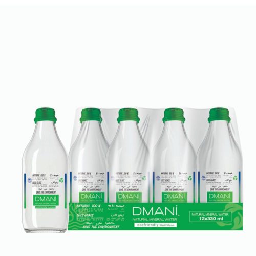 Amazon Natural DMANI Water, DMANI ECO Friendly Glass Water, Healthy and pure water, Germs free, Martoo online grocery shop, Online delivery- grocery near me- online store near me- natural mineral water- drinking water bottle