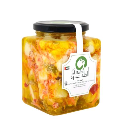 Al Dafrah Labneh Mix Makdous 250g- Marinated in olive oil and spices- Grocery near me- Online Store near me- Breakfast- Appetizers- Healthy Food