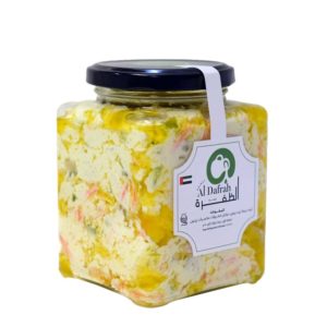 Al Dafrah Labneh Mix Bekan 250g- Marinated in olive oil, spices and bekan- Grocery near me- Online Store near me- Breakfast- Appetizers- Healthy Diet- Labneh