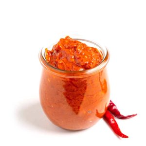 Moroccan Harissa Shatta 500g- grocery near me- online store near me- red pepper sauce- red harissa paste- hot sauce- chili paste- spice blend