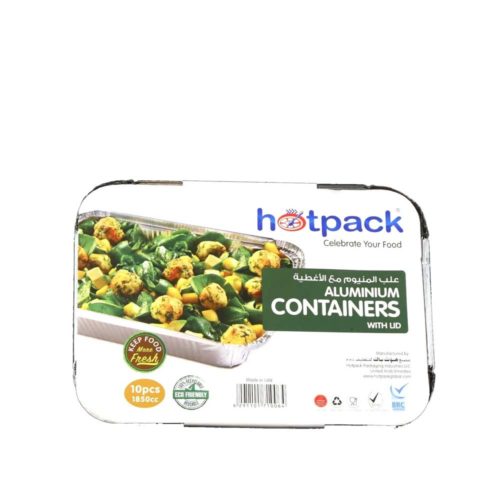 Large Food Container with Lid-Aluminum container-Disposable items- Disposable container