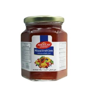 Mixed Fruit Jam 340g- American Gourmet- grocery near me- online store near me- Martoo online- assorted fruit bliss- convenient jar size- natural ingredients