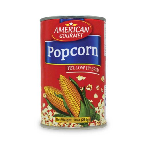 American Gourmet Popcorn Yellow Hybrid 284g- Entertaining- Movie- Snacks- yellow popcorn- easy popping- yellow hybrid popcorn