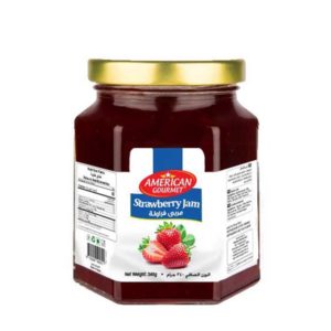 Strawberry Jam 340g- Amaerican Gourmet- grocery near me- online store near me- Martoo online- classy strawberry flavor- convenient jar size- natural ingredients