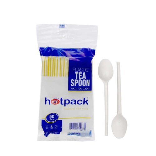 Hotpack Teaspoon Small 1x50pcs- Disposable items-Biodegradable-Disposable spoon- grocery near me- online store near me-