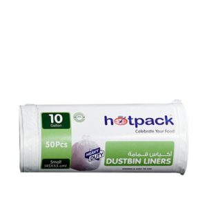 Hotpack Dustbin Liners 45x55cm-White Garbage Bag-Plastic Bag- Disposable plastic bag-Biodegradable- grocery near me- online store near me