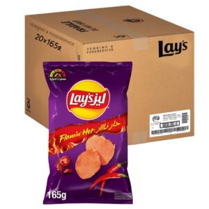 Lay's Flamin' Hot Potato Chips 20x165g