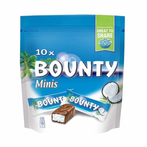 Bounty Minis Chocolate 285g- Grocery near me- Online Store near me- Bounty chocolate- Coconut with Chocolate Bar- Snacks