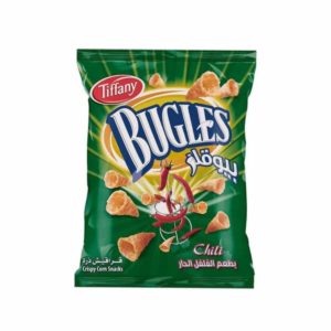 Tiffany Bugles Chili Chips 10.5g- Grocery near me- Online Store near me- Entertainments- Snacks- Corn cone Snacks