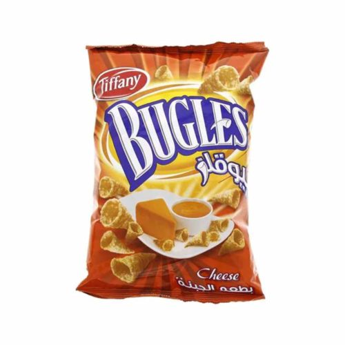 Tiffany Bugles Cheese Chips 75g- grocery near me- online store near me- corn chips- cheese- snacks- entertaining- on the go snacks