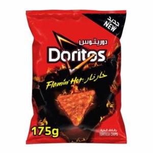 Doritos Flamin Hot Tortilla Chips 175g- Grocery near me- Online Store near me- Spicy Chips- Snacks