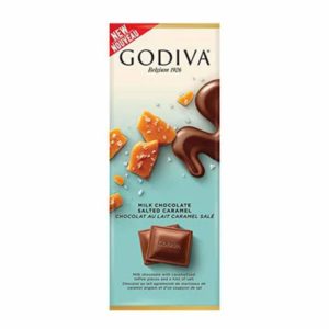 Godiva Salted Caramel Milk Chocolate 90g- Grocery near me- Online Store near me- Caramel milk chocolate- Godiva Chocolate Bar- Snacks