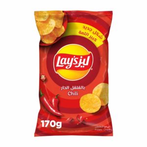 Lays Chips Chili 170g- Grocery near me- Online Store near me- Potato Chips- Snacks- Entertainment