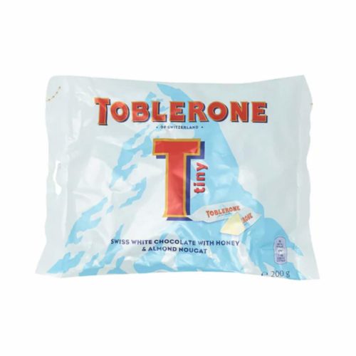 Toblerone Tiny Swiss White Chocolate 200g- Grocery near me- Online Store near me- Sweet- White Chocolate- Candy Treats