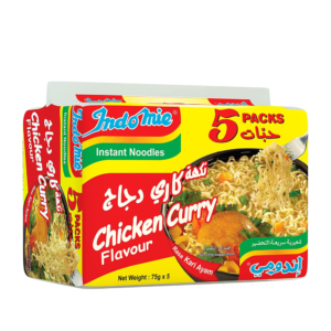 Indomie Chicken Curry Noodles 5x75g- Grocery near me- Online Store near me- Quick Meal- Chicken Curry Flavor