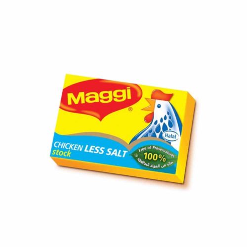 Maggi Chicken Less Salt Stock Cubes 18g- Grocery near me- Online Store near me- Bouillon Cubes