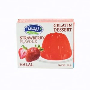 Reihan Jelly Strawberry Flavor 75g- Gelatin Dessert- Grocery near me- Online Store near me- Strawberry flavor- Jelly Powder