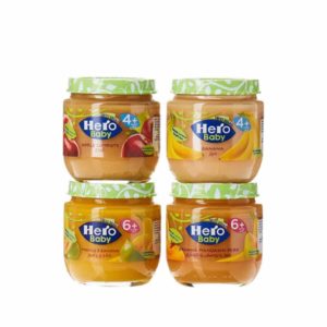 Hero Baby Food Jar Assorted 4x125g- Grocery near me-Online Store near me- Baby Food- Healthy Baby Food- Baby Products- Baby Care- Infant